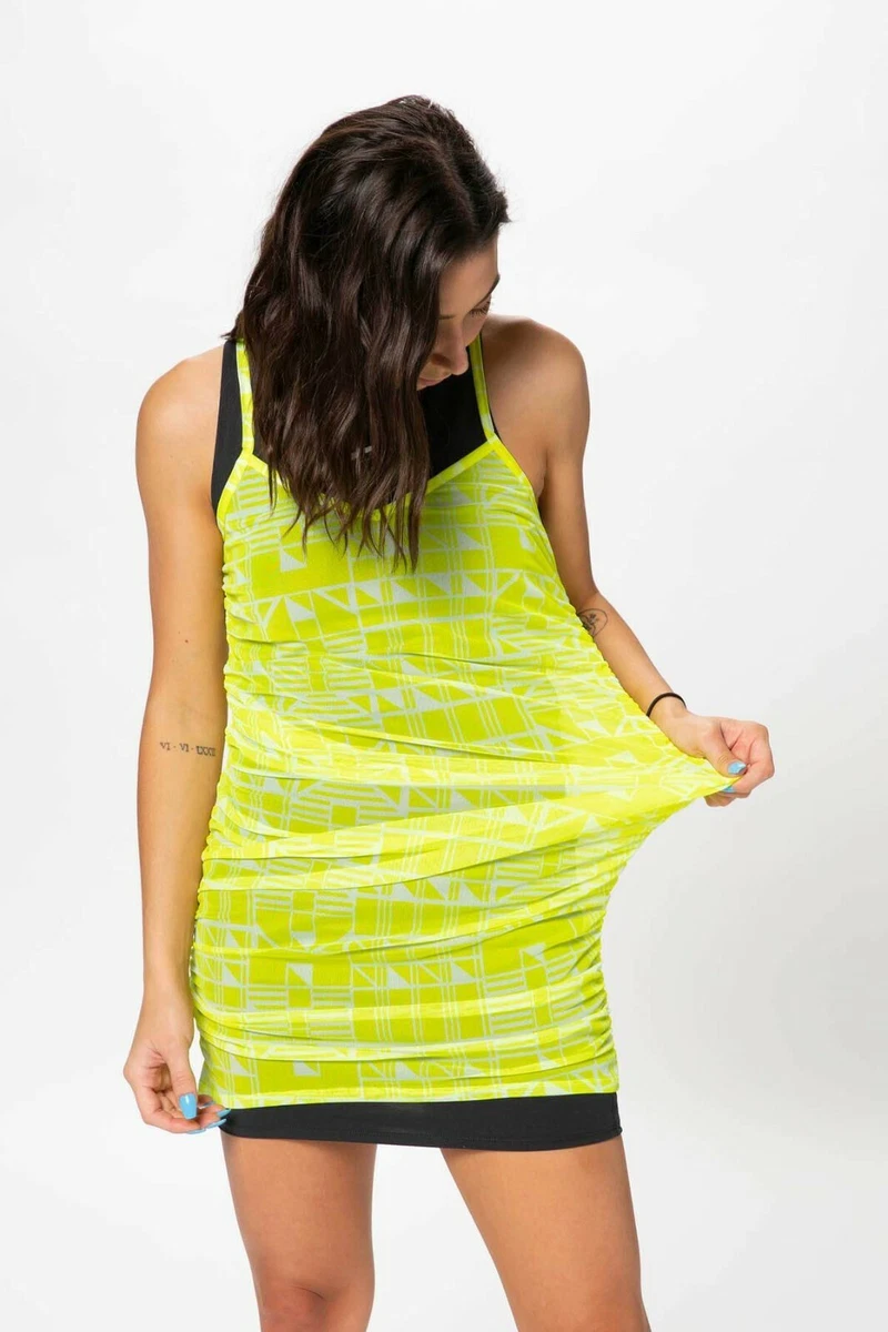 Yellow and black sales nike dress