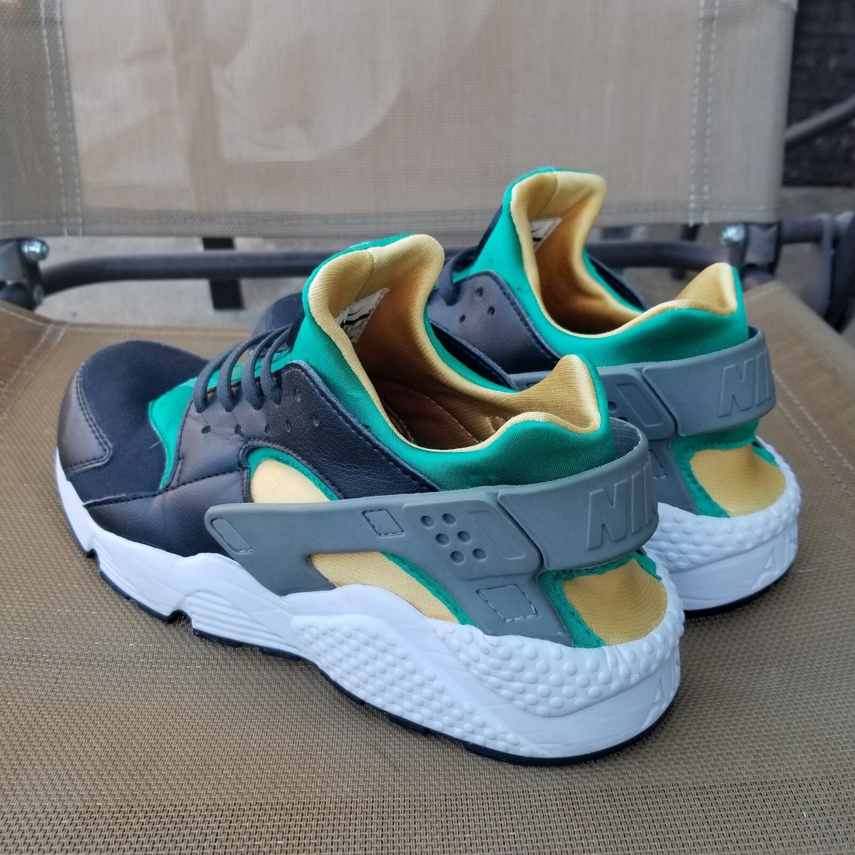 Nike Air Huarache Black/White/Emerald 318429-018 Running  display picture 1