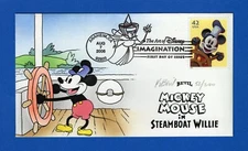 Scott 4343 The Art of Disney Mickey Mouse HP FDC by Bevil Main Lot 200 Made