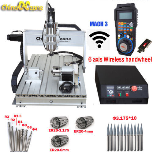 MINI CNC 6040 4Axis 2200W Router Mach3 USB Engraving DIY Cutting/Milling Machine - Bild 1 von 11
