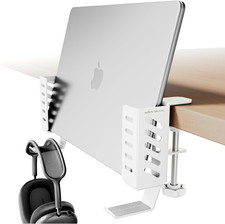 Desk Side Laptop Holder, Desk Side Storage, No Drill Side Desk Organizer, Side D