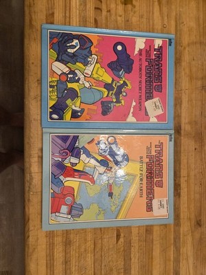 Marvel Books Transformers 1985 HC Books Battle For Earth & Autobots Secret...