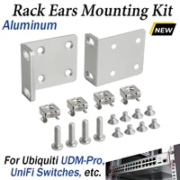 Rack Ears Mounting Bracket Hardware Kit For Ubiquiti UDM-Pro UniFi Switches USW