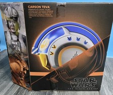 NEW Star Wars Black Series Carson Teva Premium Electronic Helmet Hasbro SEALED