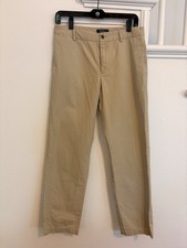 POLO RALPH LAUREN Boys 18 Khaki Chino Pants Preppy Casual Flat Front