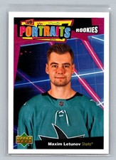 Maxim Letunov 2020-21 Upper Deck #P-91 UD Portraits