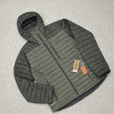 Rab men's Microlight Alpine Hooded_QDB-12 _Light Khaki Stone