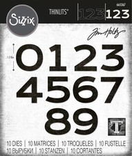 Sizzix Thinlits Die Set 665367 Countdown by Tim Holtz