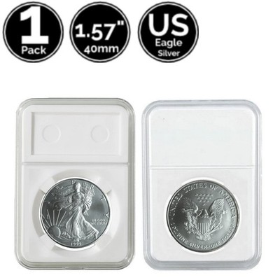 1 Pack 40mm Slab Coin Snap Holder 4 US American Silver Eagle Australian Koala