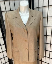 NWOT Women's Jones Wear Golden Beige 16 Button Up Blazer