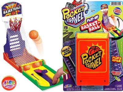 JA-RU Pocket Travel Mini Finger Basketball Shooting Game 1 Pack, 