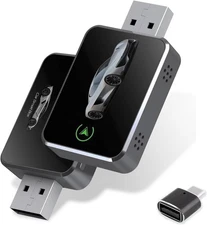 COCOING Wireless CarPlay Adapter for iPhone (2025 Upgraded) - Plug & Play USB