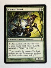2010 Magic MTG Worldwake Harabaz Druid #105