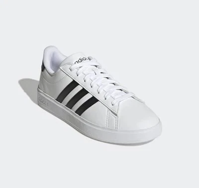 Adidas Grand Court 2.0 Shos Womens Size 9 Black White Outdoor GW9214 - Image 1 of 4
