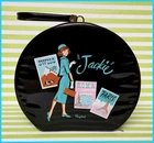 Vintage 60's Jackie Kennedy Ponytail Round Vinyl Carrying Case - Barbie