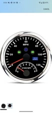 Geloo 85MM GPS Speedometer Odometer Gauge 0-120MPH with 8000 RPM Tachometer Car