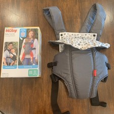 Nuby Grey Baby Carrier Newborn to Toddler Adjustable Comfortable and Compact
