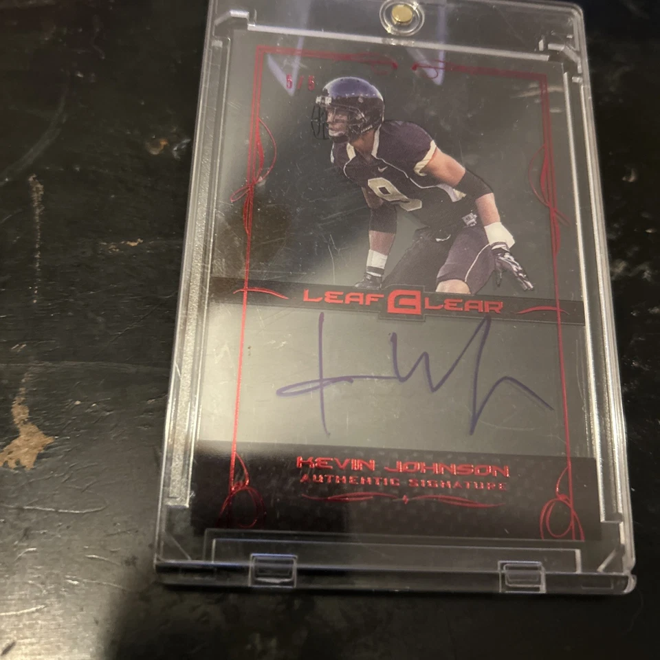 Sujetalibros Leaf Clear Authentic Signature Kevin Johnson 2015 automático 5/5 Foto 3 de 4