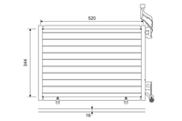 Kondensator Klimaanlage FüR Ford B-MAX Fiesta VI Tourneo Courier B460