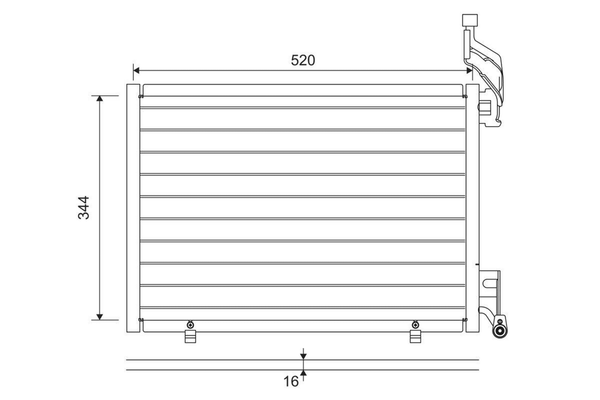 Kondensator Klimaanlage FüR Ford B-MAX Fiesta VI Tourneo Courier B460-image