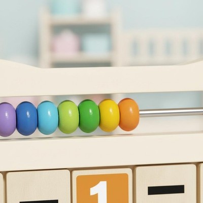 Wooden Creature Math Board Develops Logical Thinking Creature Abacus