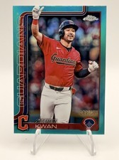 2025 Topps Chrome - Steven Kwan #202 Teal Refractor /299