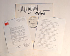 Julian Lennon Interview LP 1986 White Label Promo Press Kit LP
