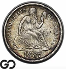 1887 Seated Liberty Dime