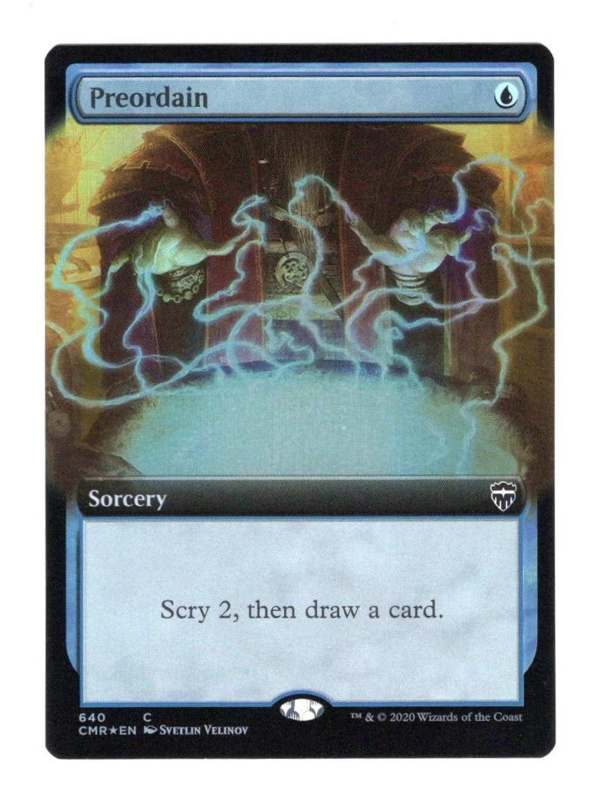 Preordain Foil Magic: The Gathering Individual Trading Card Games