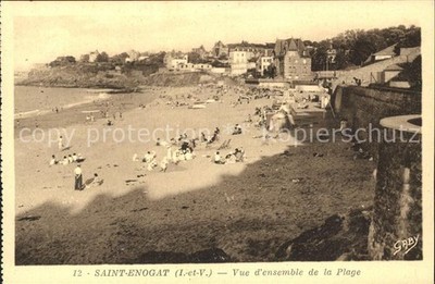 Saint-Enogat Vue d ensemble de la Plage