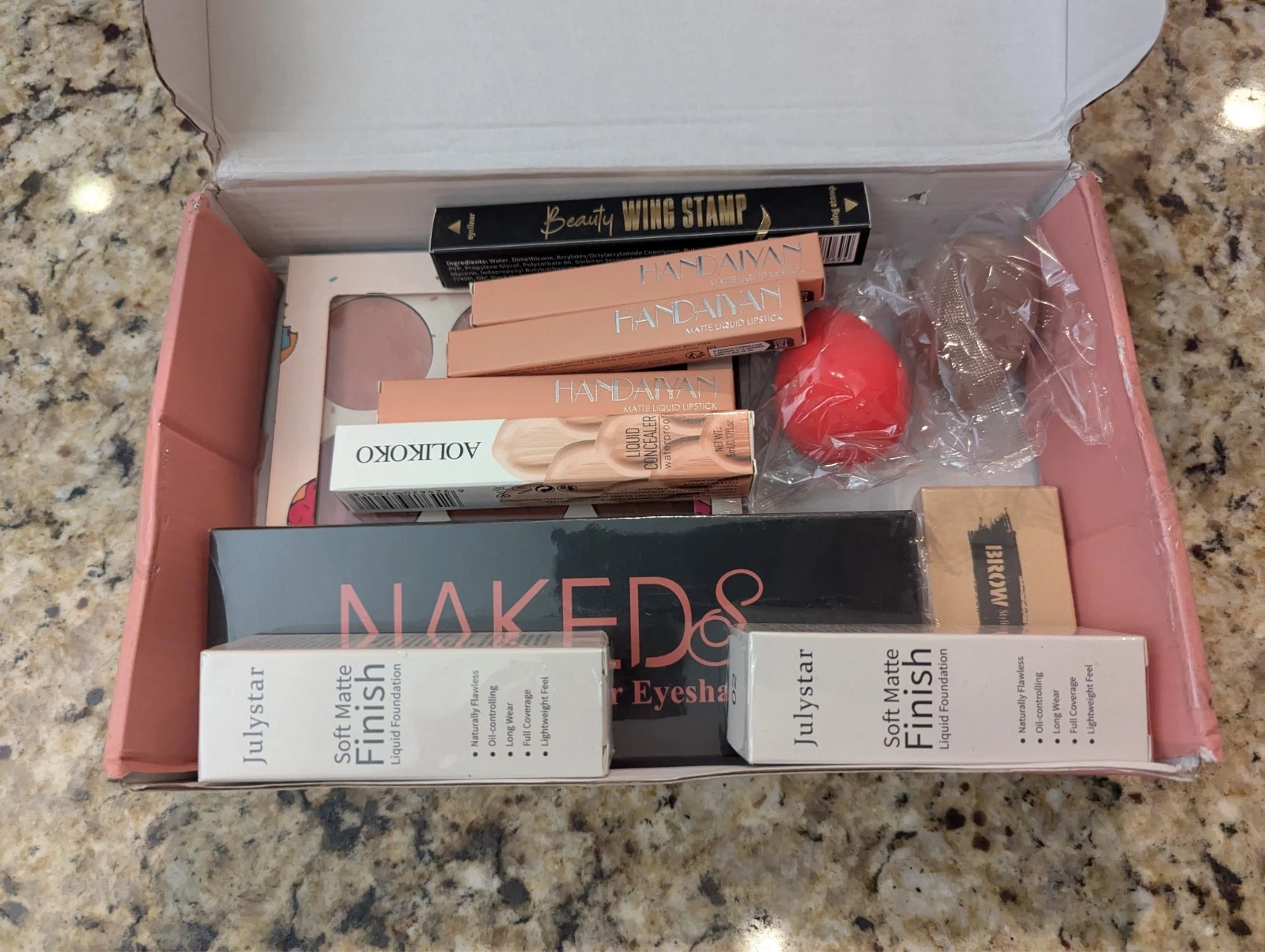 12 Piece Pro Makeup Kit Eyeshadow Foundation Lipstick Blush Sponge
Opens in a new window or tab