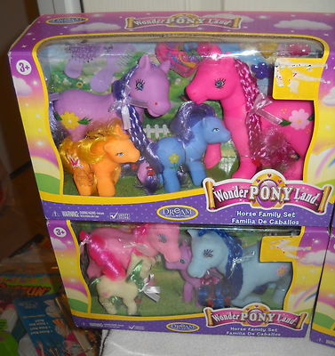 9347 NRFB 4 Sets My Little Pony Clone Wonder Pony Land Horse
