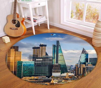 3D Stadt Design M8983 Spiel Teppich Mat Runden Elegant Foto Teppich Romy