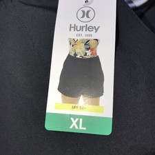 Hurley Women's Boardshorts Black Shorts Zipper pocket Quick Dry XL