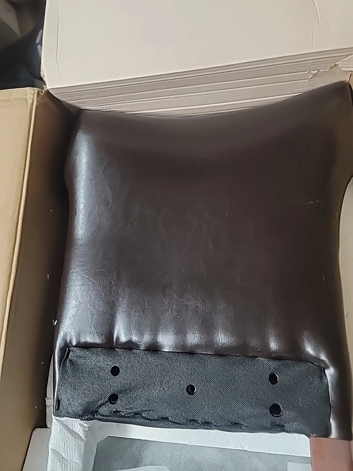 Madison Park Emilia Counter Stool Chocolate.  **SEE DESCRIPTION** - Image 2 of 2