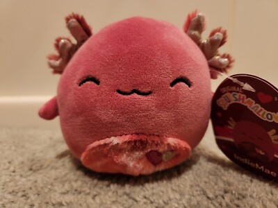 Original Squishmallows 5'' IndieMae The Valentines Day Axolotl