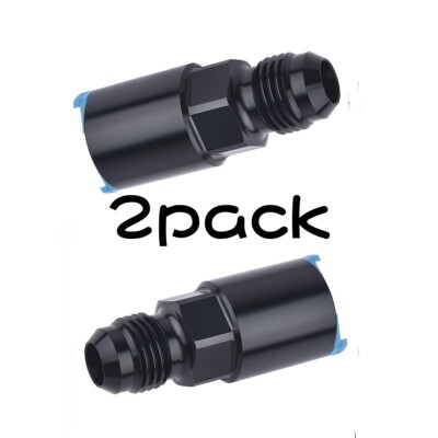 2PCS QuickDisconnect PushHardline 3/8'' to 6AN EFI Fuel Rail Line Fitting Adapter