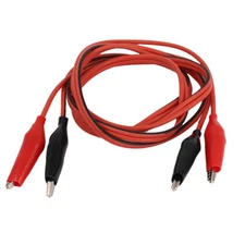 3.4ft 4 Alligator Clip Electrical Connector Clamp Insulated Test Lead Cable