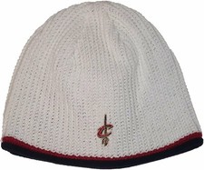 adidas Cleveland Cavaliers NBA White Waffle Knit Beanie Hat
