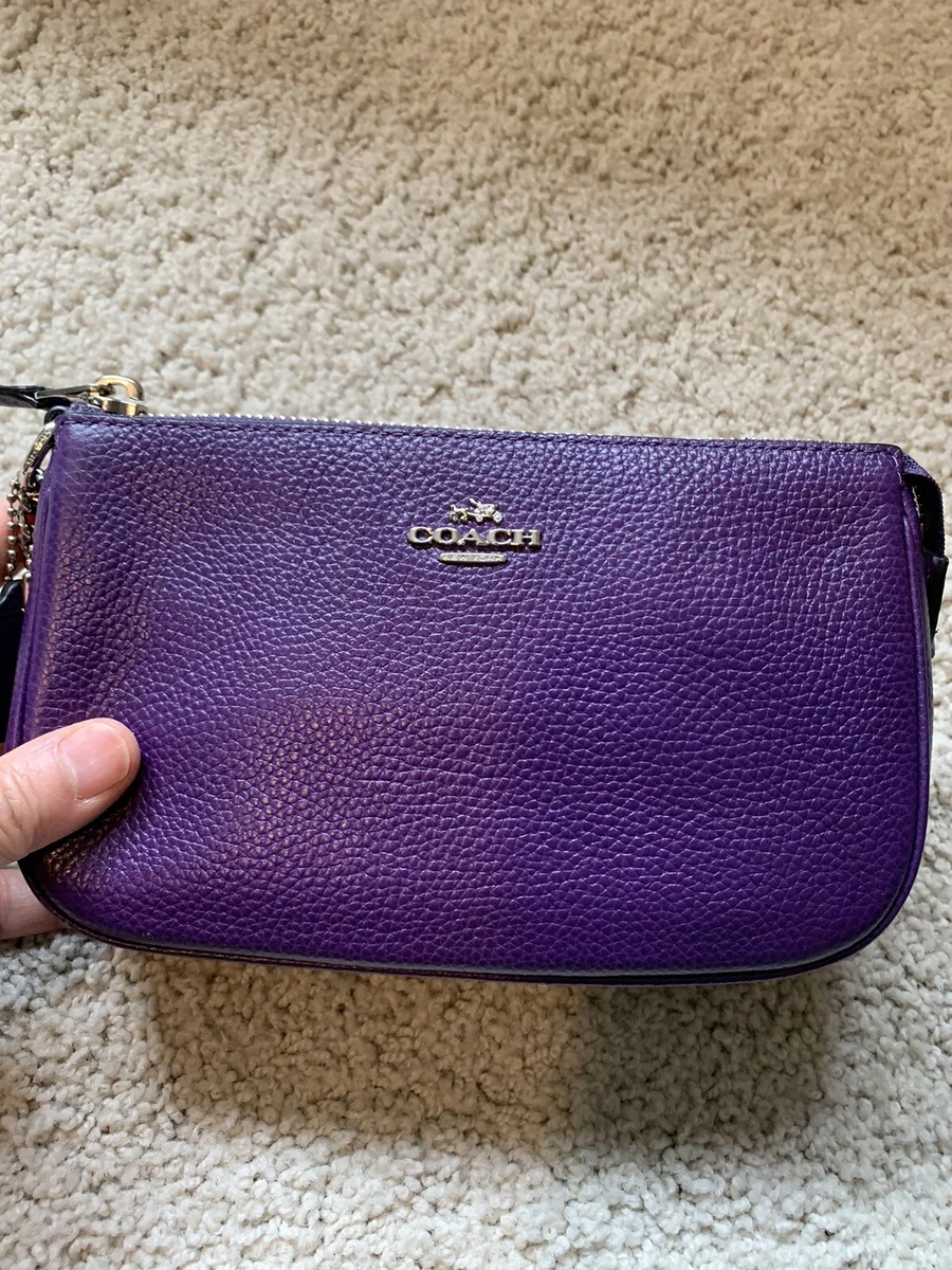 Purple sales purse coach