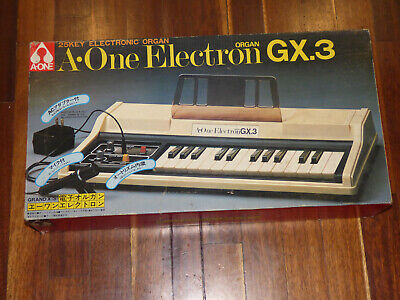 VINTAGE A-ONE ELECTRON GX.3 ORGAN MADE IN JAPAN BOXED TESTED VINTAGE A-ONE ELECTRON GX.3 ORGAN MADE IN JAPAN BOXED TESTED