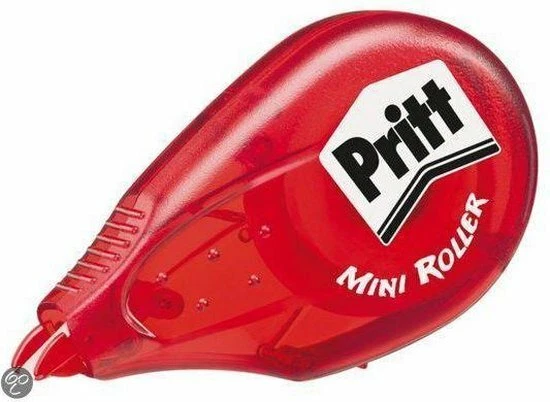 Glue Mini Roller Pritt Stationary Glue-It Permanent New Red - Image 1 of 4
