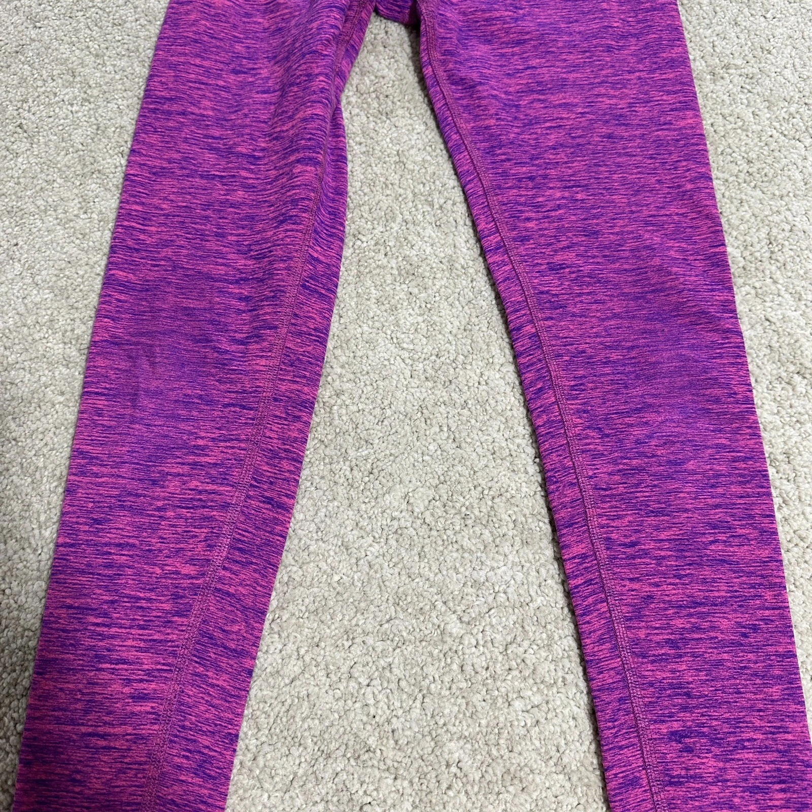 beyond-yoga high waisted stretch slit heel heathered leggings