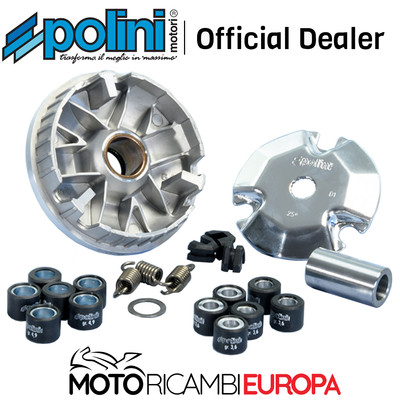 VARIATORE POLINI PER SCOOTER MINARELLI YAMAHA BW'S 50 ZUMA + RULLI 16X13