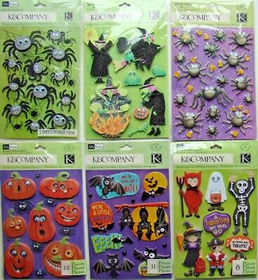500x Halloween Sticker Pumpkin Ghost Bat Spider Pack Sealing Label Scrapbooking 