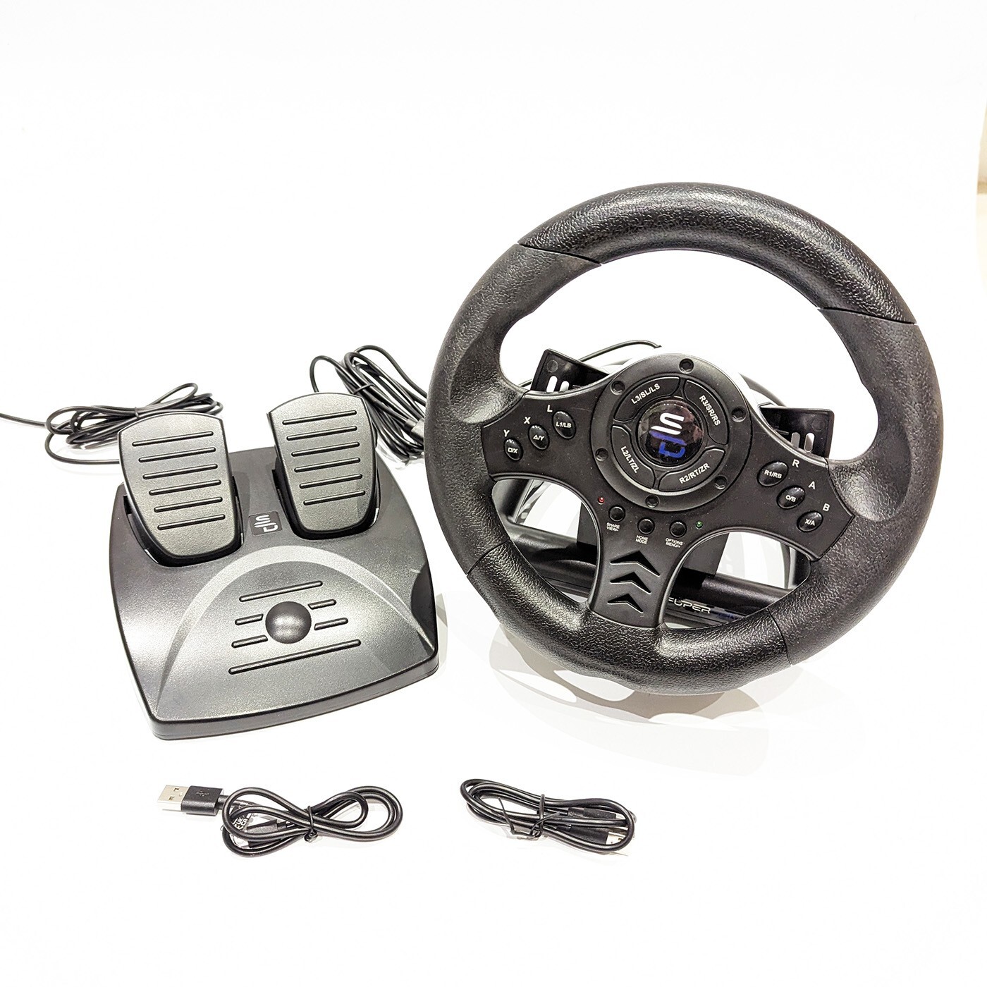 Subsonic Superdrive SV450 racing steering wheel + pedals USB for Xbox