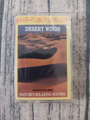 Nature's Relaxing Sounds - Desert Winds (Cassette, 1991) With Harp & Pan Flute