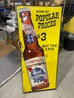 Vintage PABST BLUE RIBBON Beer PBR Vertical Metal Sign 60" x 26"