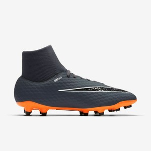 nike soccer cleats grey and orange