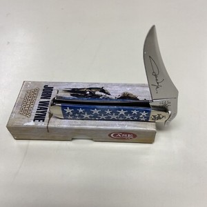 CASE XX #10716 JOHN WAYNE NAVY BLUE BONE SMOOTH RUSSLOCK SS